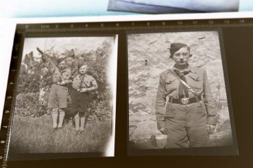 zwei alte Negative - Hitlerjugend - Pimpfe - Jungvolk